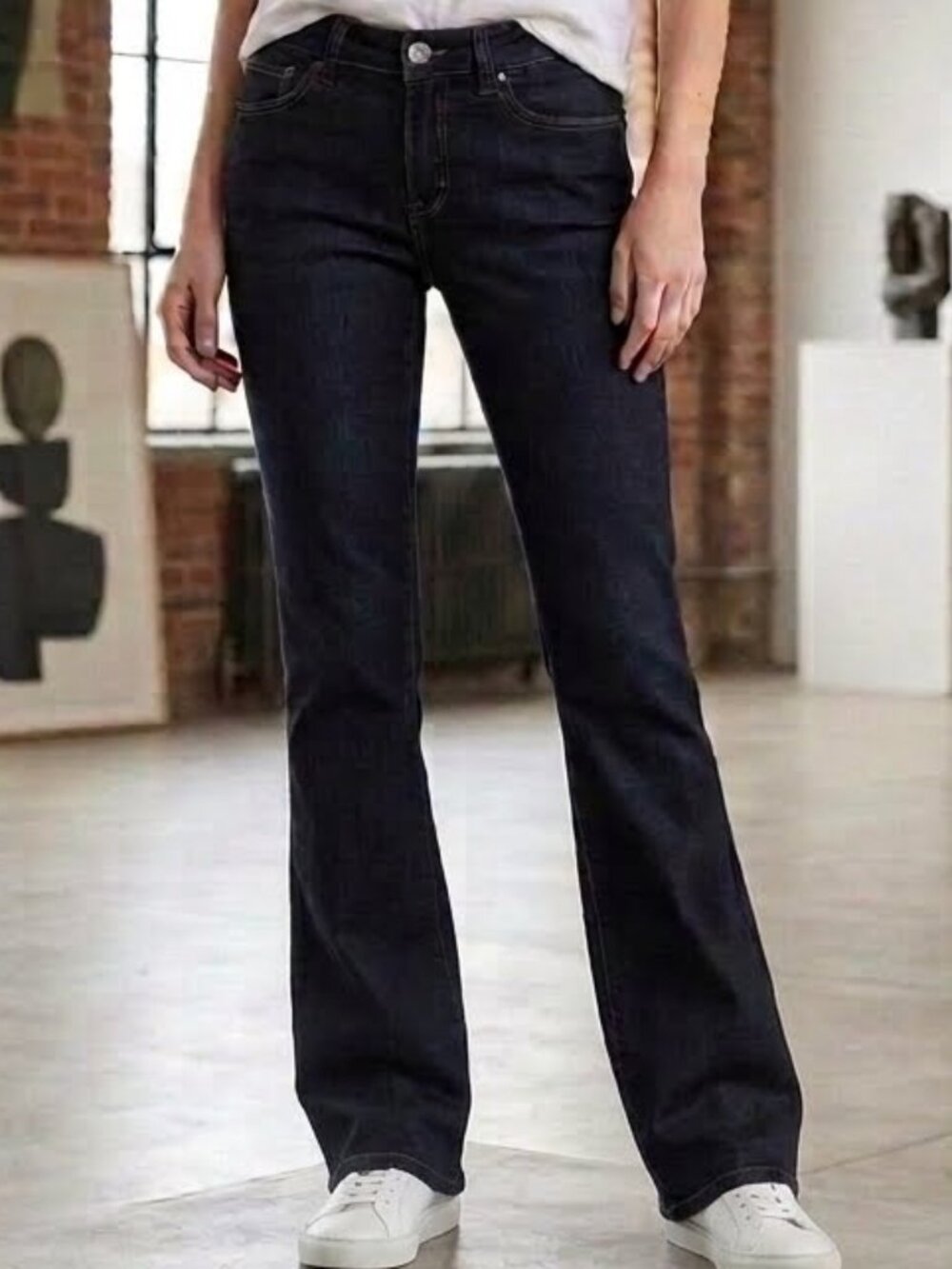 GAP 70's Flare Low Rise Dark Denim Jeans Size 2R